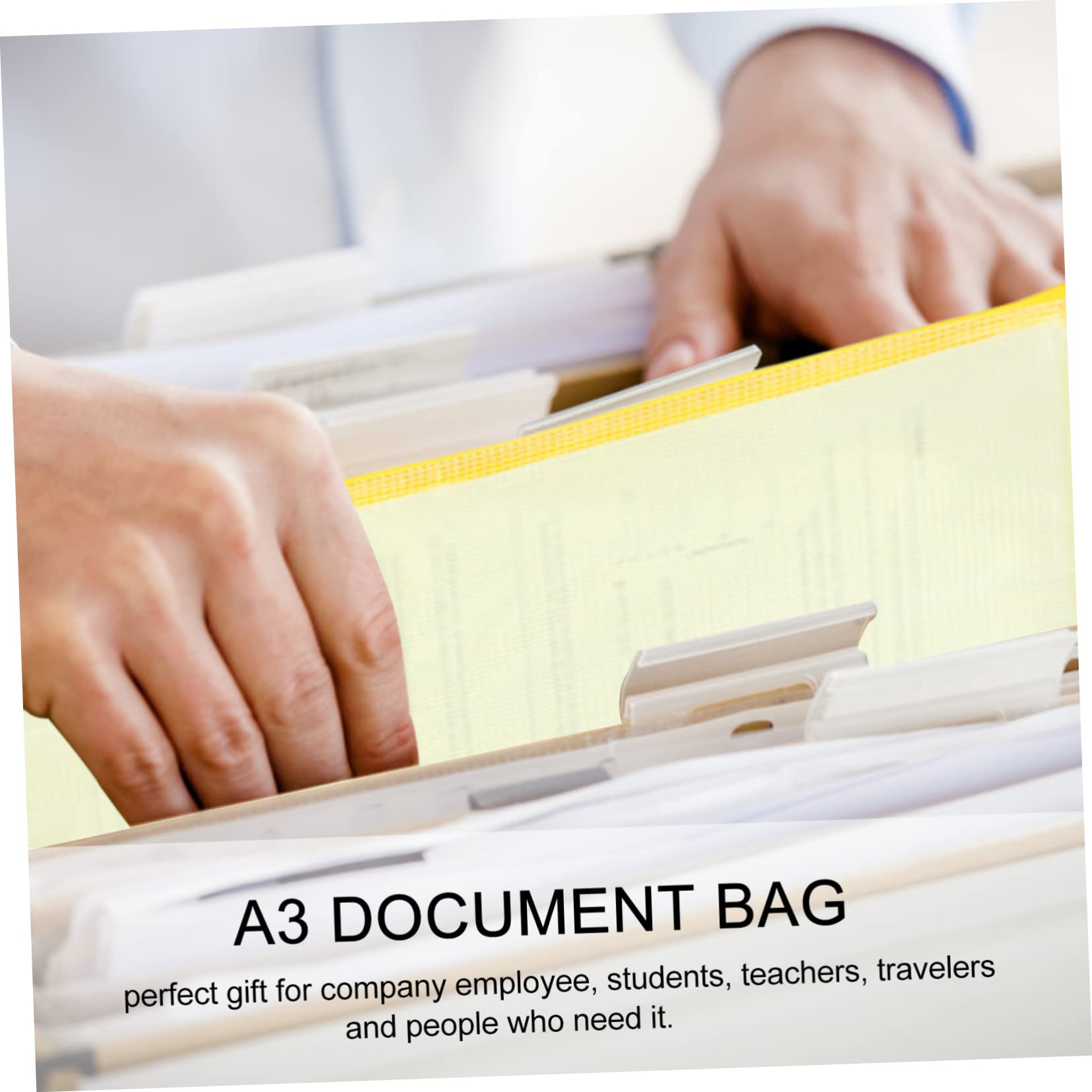 Angoily 20 Pezzi Sacchetti Documenti con Zip in Mesh Impermeabili per Ufficio e Scuola Organizer File Resistente Colore Casuale