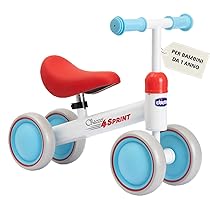 Chicco Ride-ON Quadriciclo Senza Pedali, Bicicletta Senza Pedali Equilibrio per Bambini, Guida Fluida, Ruote in gomma, Morbida Sella Antiscivolo, Manici Antiscivolo, 1-3 Anni, max 20 kg, Bianco