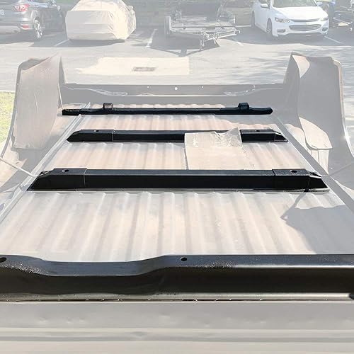 Miniatura 2 de ELITEWILL Kit de travesaño de soporte de piso de plataforma de camión corto de 4 piezas con accesorios de montaje para Ford F250 F350 Super Duty