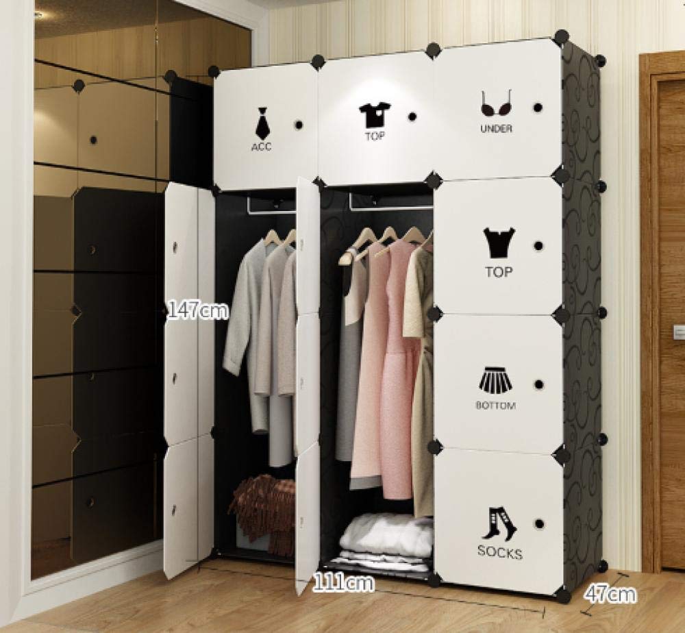 Armario de almacenamiento plegable para organizar habitaciones y dormitorios pequeños modernos
