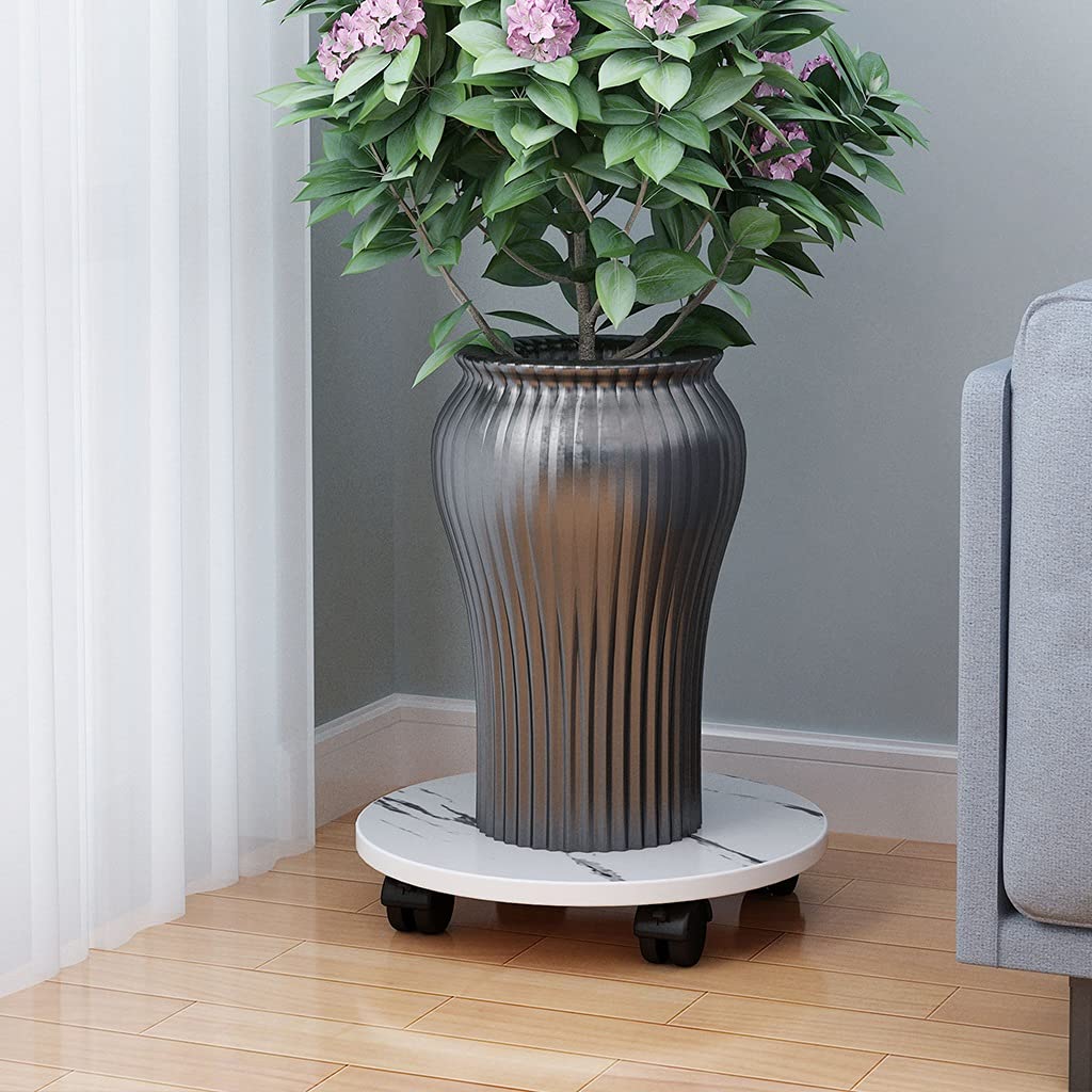 Soucoupe pour plantes d'intérieur mobile - Finis les maux de dos pour déplacer les pots