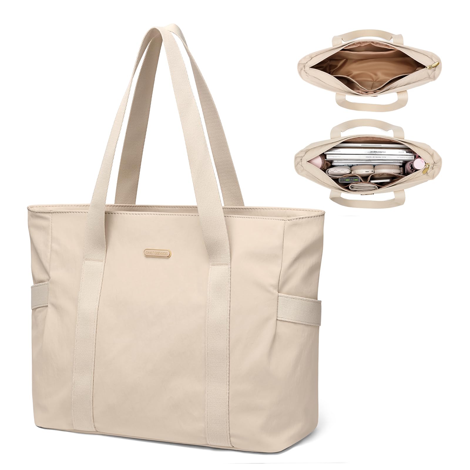 GOLF SUPAGS Bolsa Tote para Mujeres Bolso Hombro Multifuncional para Mujer de 14 Pulgadas Bolsa Tote Ligera para Negocios, Escuela, Viajes