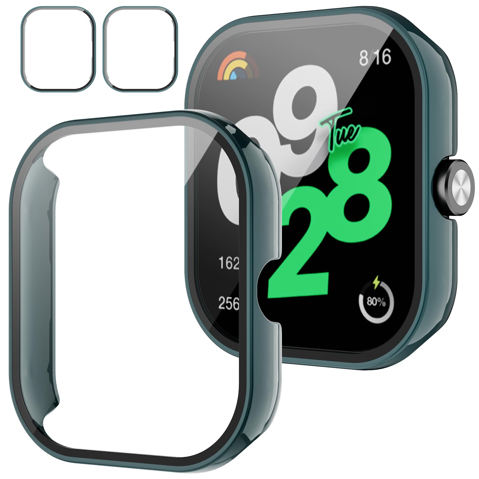 custodia protettiva xiaomi redmi watch 4 smartwatch verde