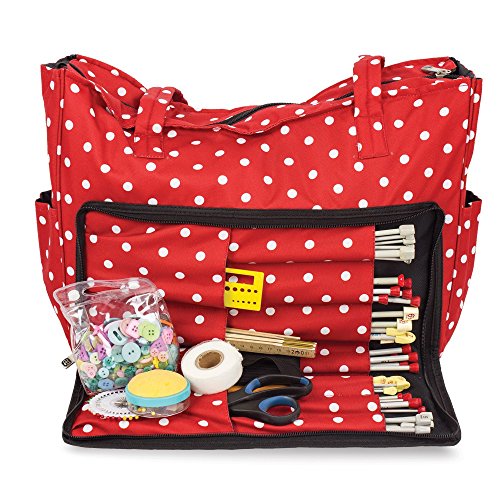 Roo Beauty Ltd - Bolsa de Hombro para Tejer, Accesorios de Costura y Agujas de Manualidades