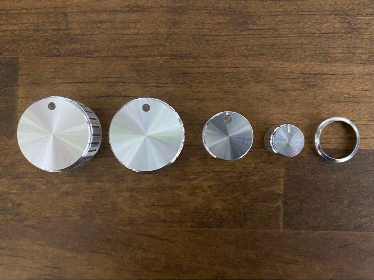 【割れ対策あり】L700S ミラジーノ　エアコン　ツマミ　ノブ　シルバー 割れ防止対策付き】L700S ミラジーノエアコンツマミノブシルバー