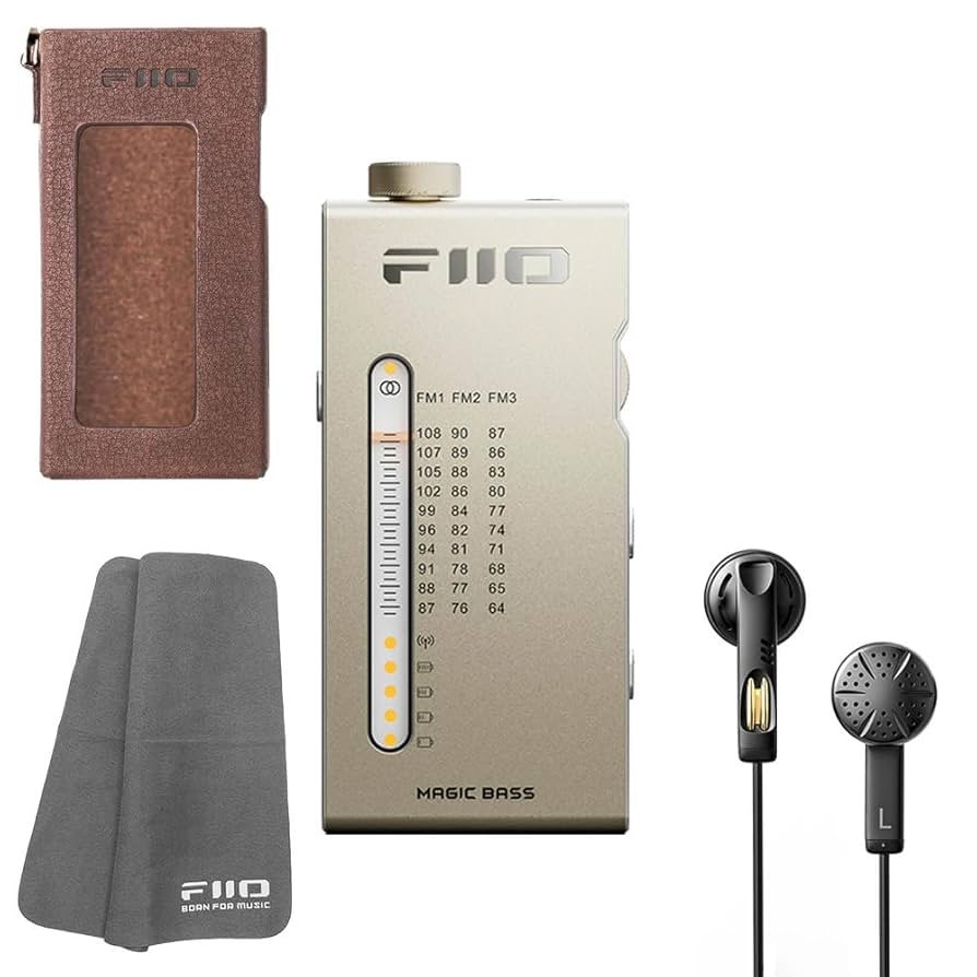 FiiO　rr11 ラジオ　新品　ケース付き Amazon.co.jp: 《ロゴ入りクロスプレゼント》 FIIO ポータブル