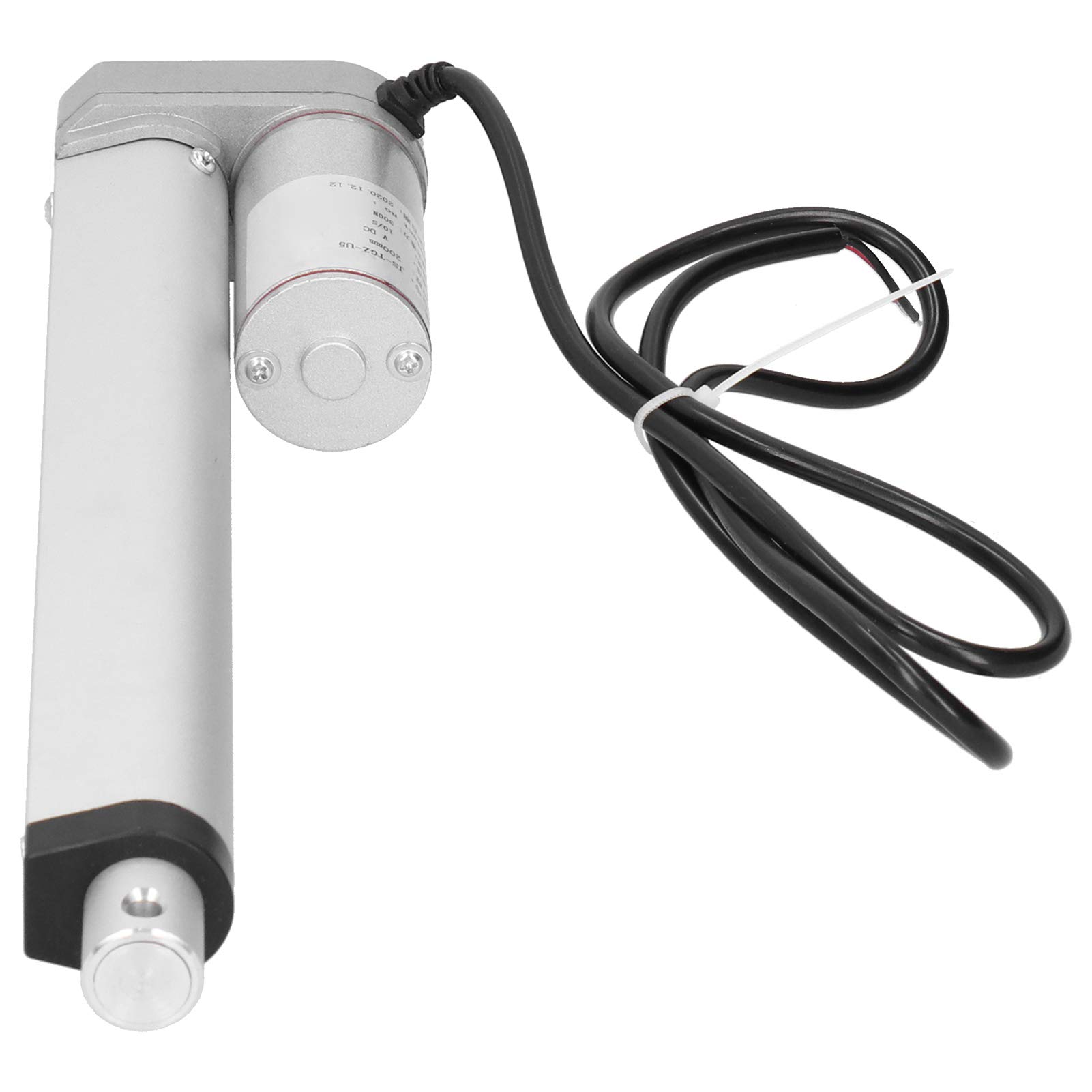 FTVOGUE Actuador Lineal Eléctrico, de 200 Mm, Fuerza de 300 N (24VDC)