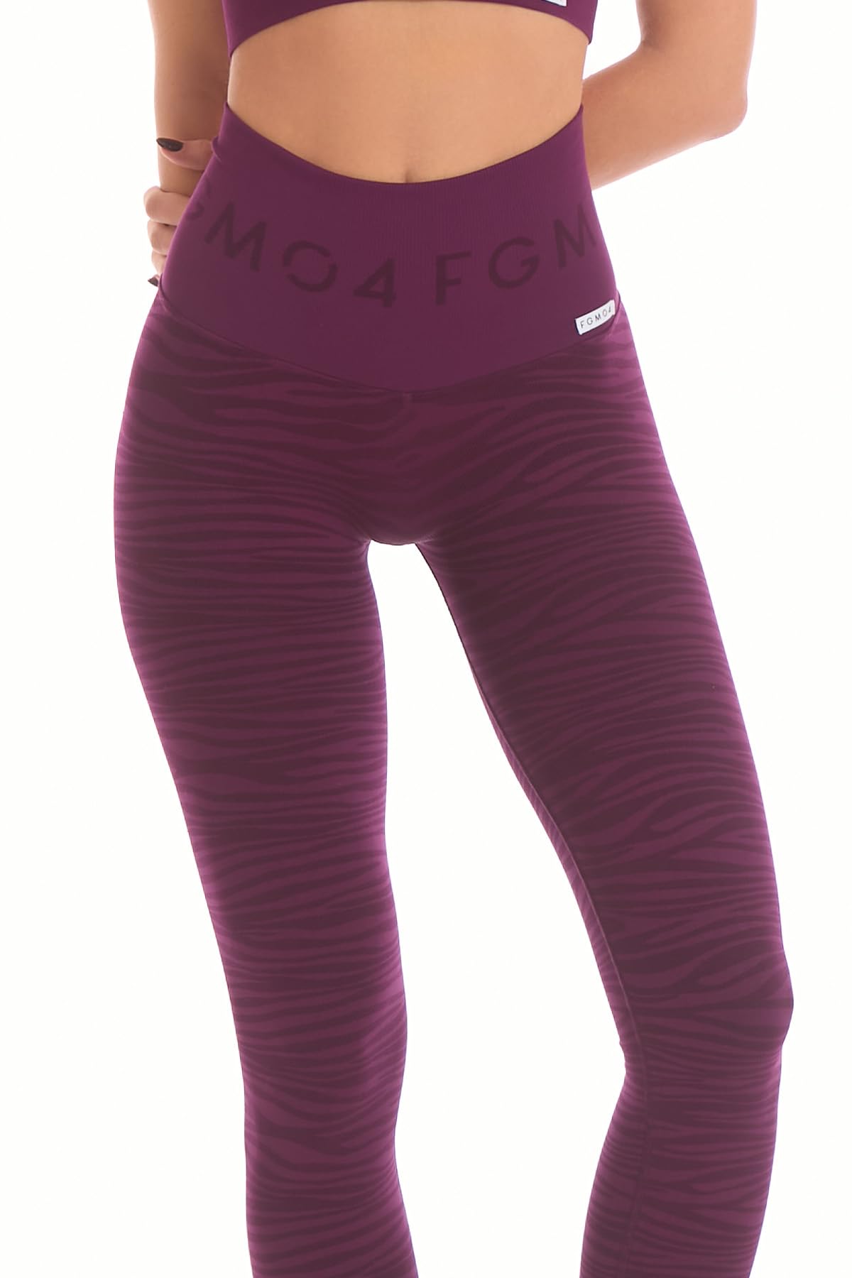 FGM04 Leggings Push Up Jungle Tigre 2.0 | Fascione alto 13 cm, retro arricciato, stampa animalier, tessuto opaco e Oeko-Tex Classe 1.
