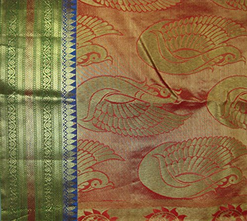 CVR SILKS red dharmavaram silk saree – image 5