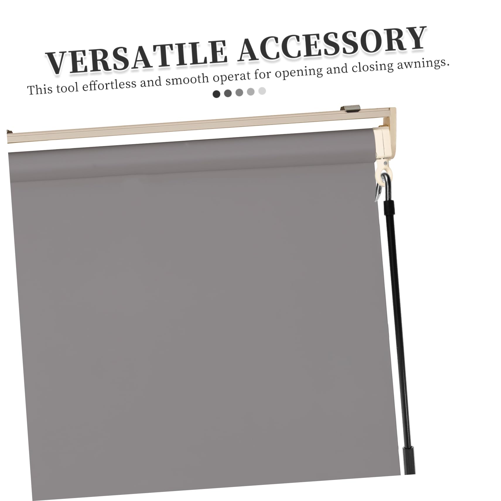 Kichvoe Manivelle de Rétractation pour Auvent Outil Manuel pour Patio et Camping Car Accessoire Robuste et Design Élégant et Durable pour Utilisation Facile