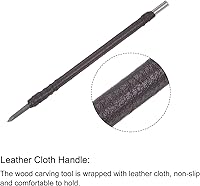 Vista 4 de uxcell Cuchillo para tallar cinceles de madera, punta angular de carburo de tungsteno de 0.118 in, herramienta de mano para carpintería, Graver