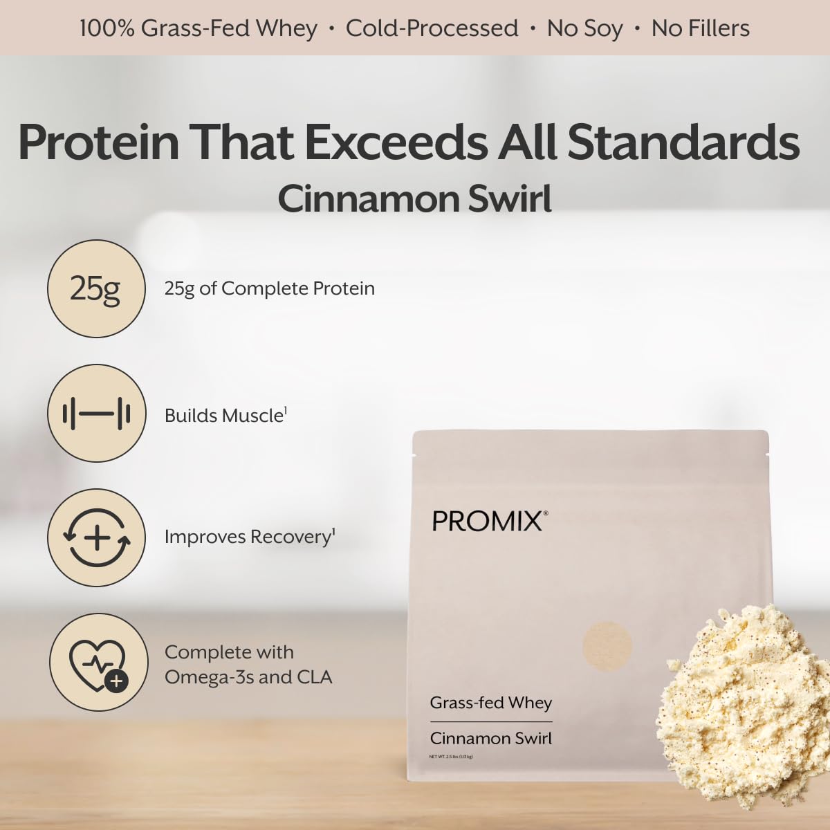 ProMix Nutrition Whey Protein Powder, Cinnamon Swirl - 2.5lb Bulk — Amazon image 4