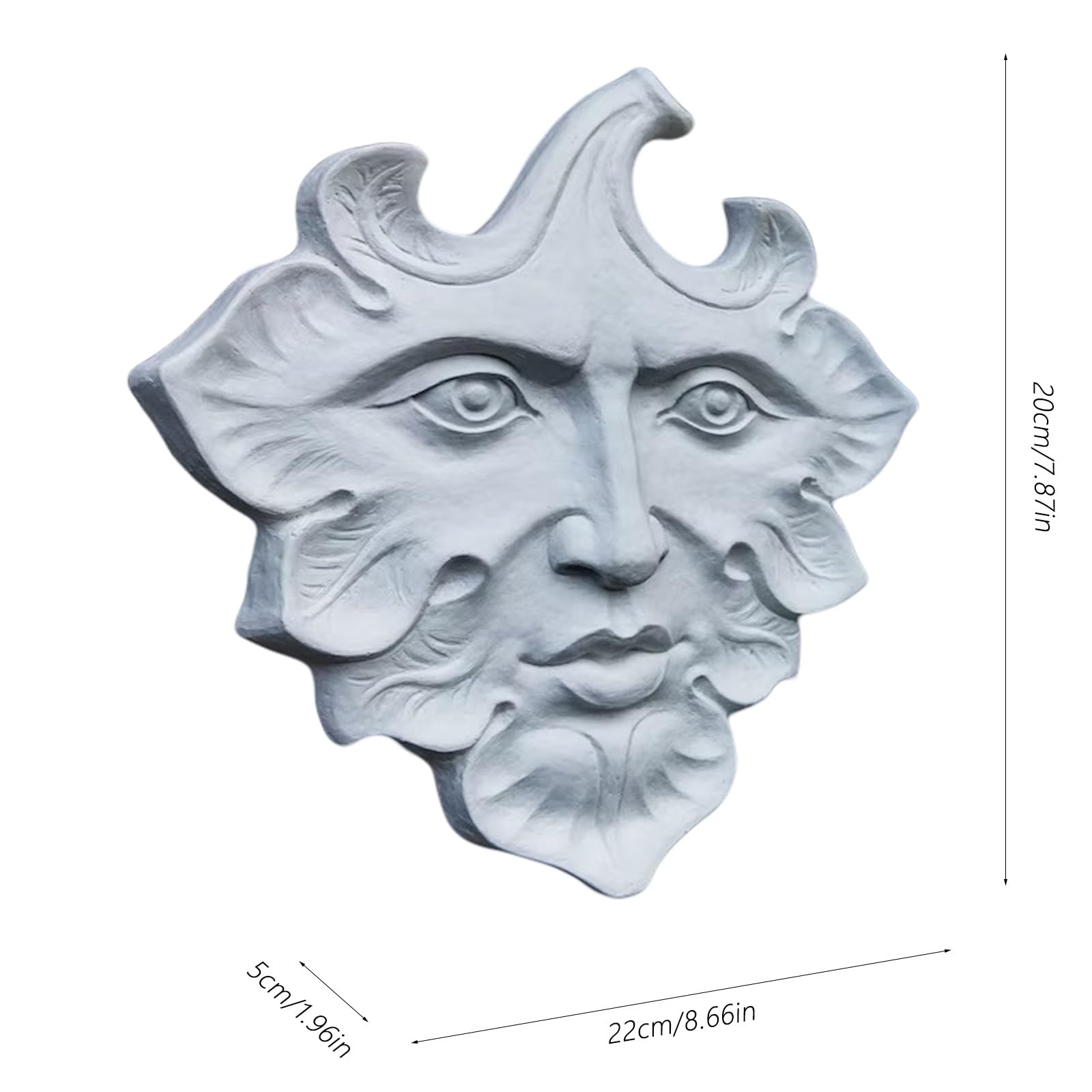 青緑色の人間彫刻 Amazon.co.jp: Whbbbj 緑の葉 男の顔 ウォールアート彫刻、緑の