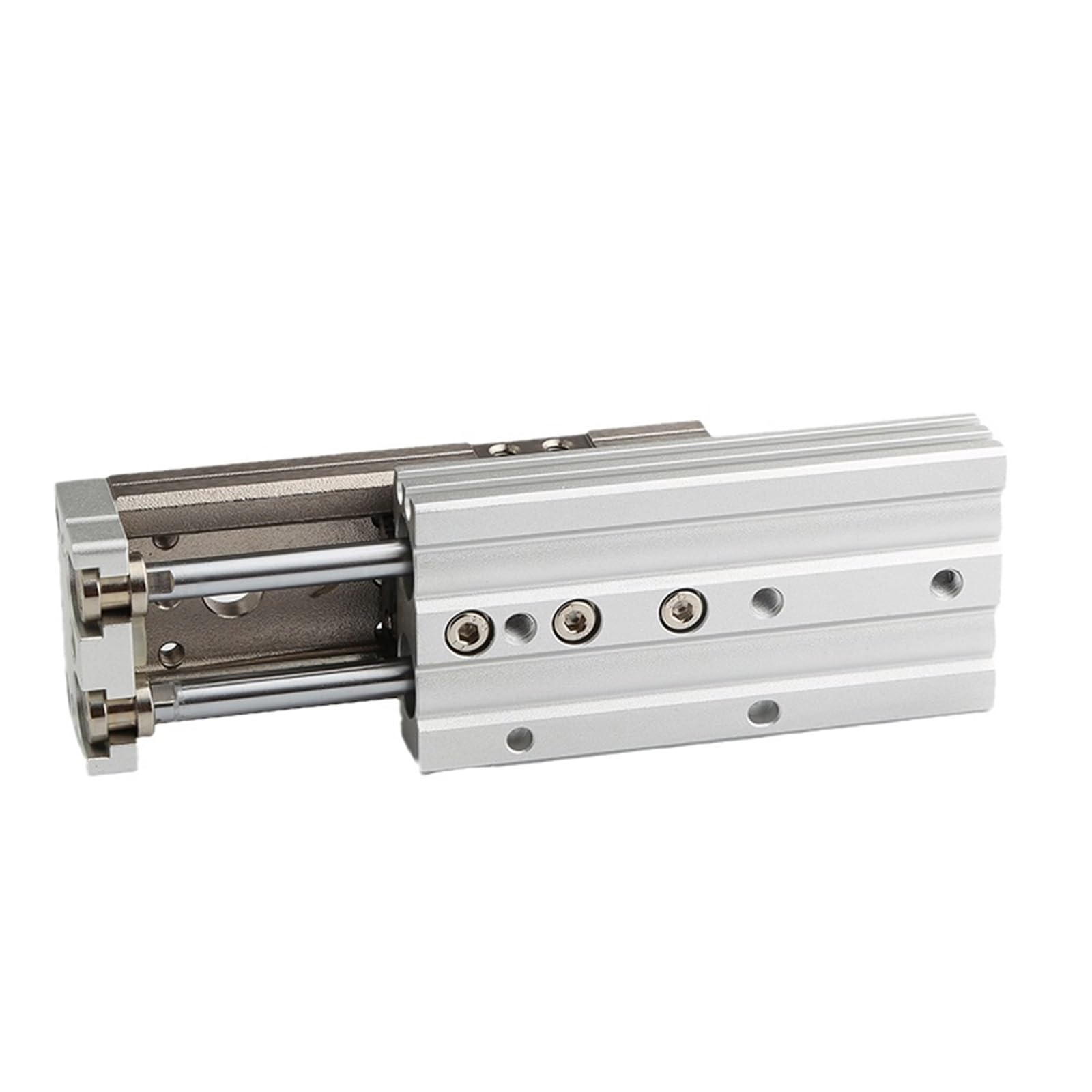 Stół Pneumatyczny Typu SMC Podwójny Siłownik Z Szyną Prętową MXQ6-10 MXQ8-20 MXQ12-30 MXQ16-40 MXQ20-50 MXQ25-75 100 125 Precyzyjna Płynna Praca(150mm,MXQ20)