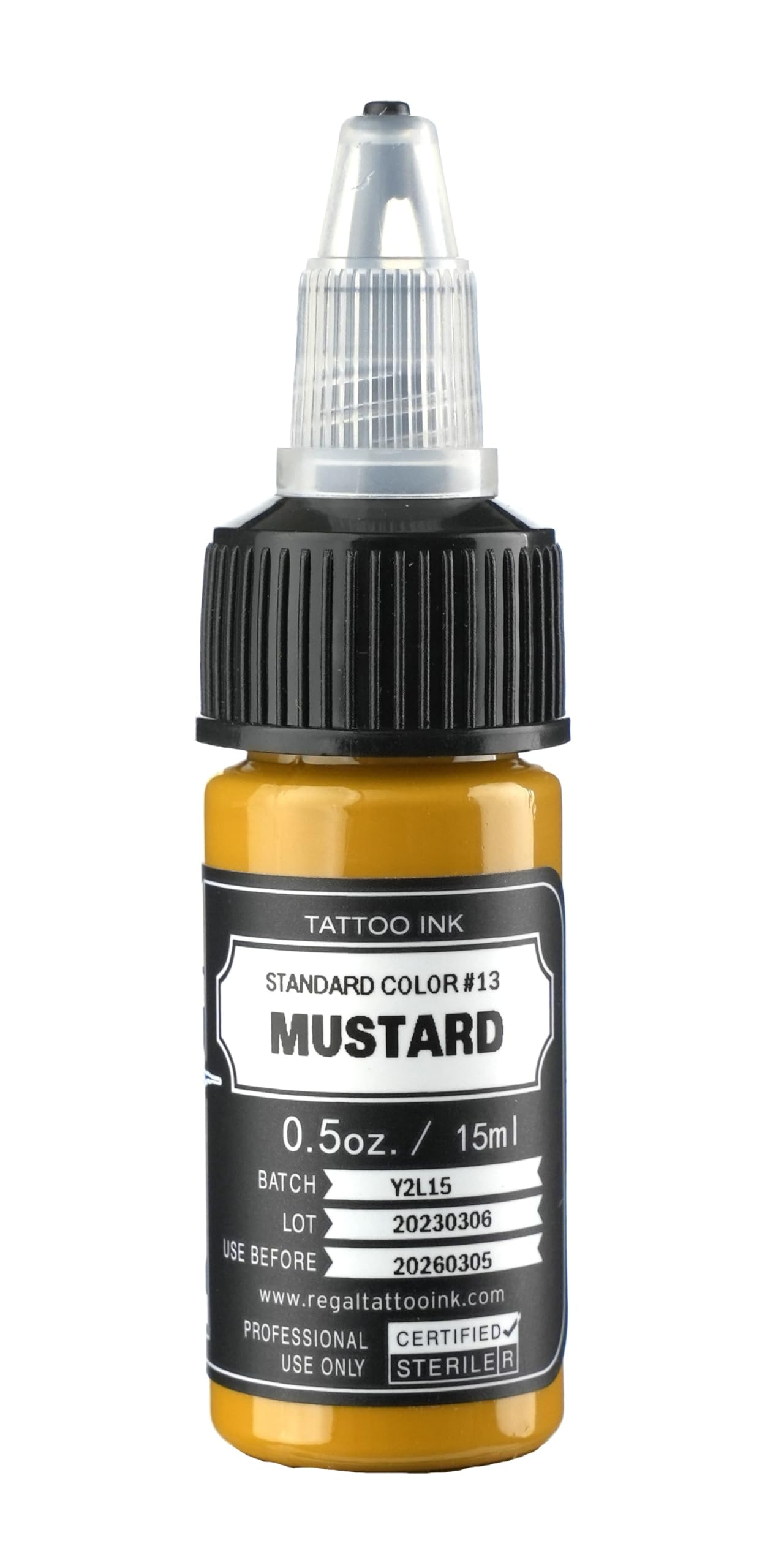Regal Tattoo Ink (Mustard 1/2oz)