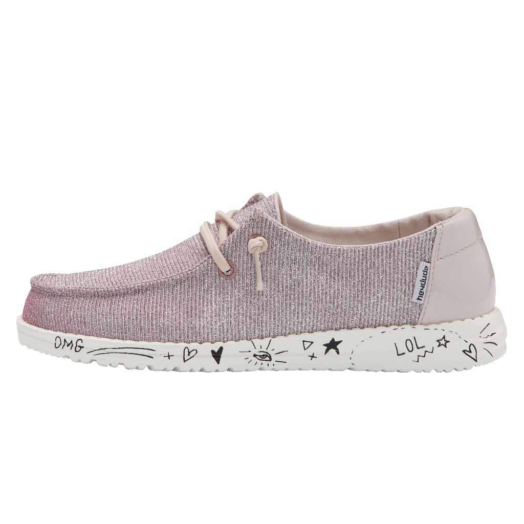 Hey Dude Girls Wendy Youth MOC Toe Shoes, Pink Disco, 31 EU