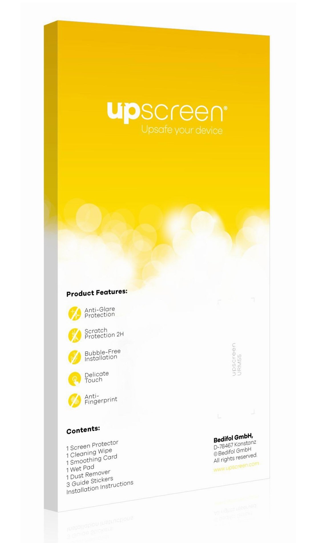 upscreen. Reflection Shield Matte Screen Protector for Onyx Boox Max 2, Matte and Anti-Glare, Strong Scratch Protection, Multitouch optimized