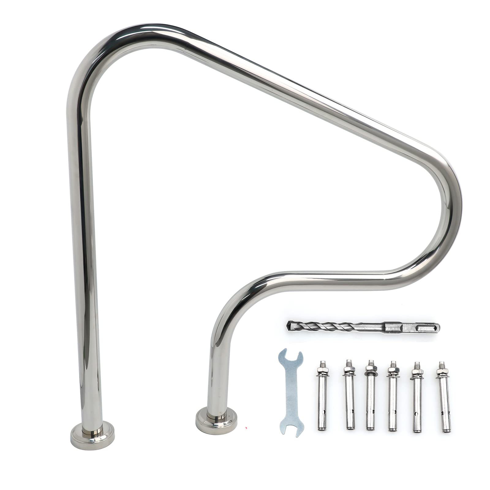 Buy Swimming Pool Handrail for Inground Pools, 32" X 32" (L X H) 304