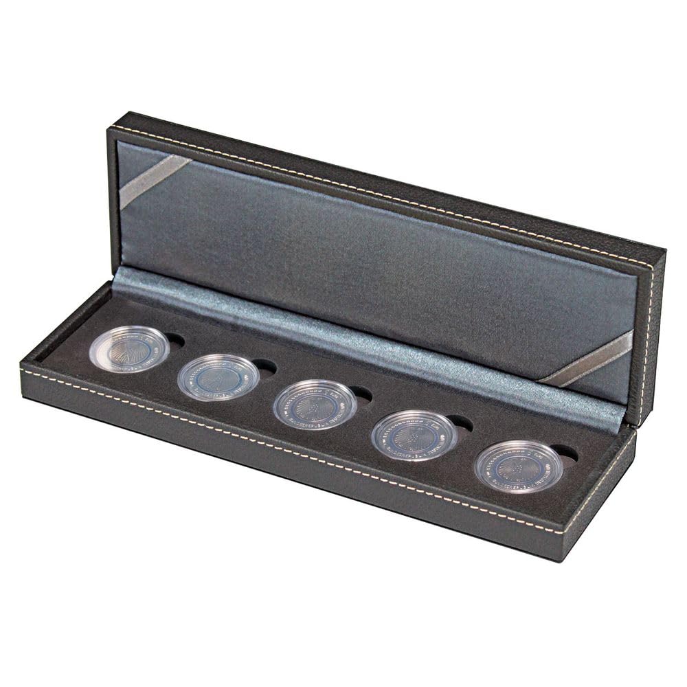 Estuche de monedas LINDNER NERA S elegante con acabados premium 4