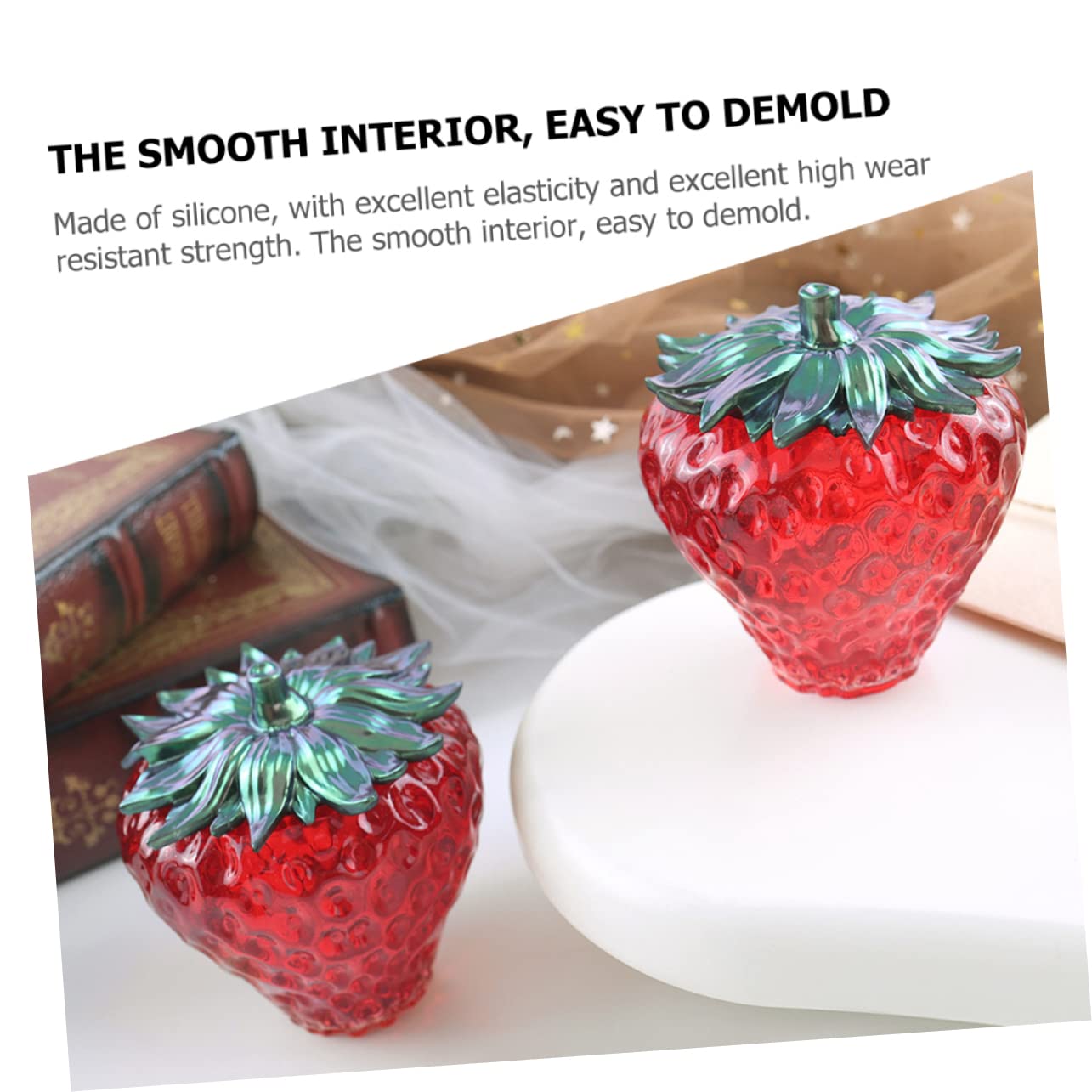 Veemoon 5 Set Stampi Silicone per Barattolo Frutta Stampo Fai da Te per Vaso Frutta Resistente e Flessibile per Decorazioni e Regali Creativi