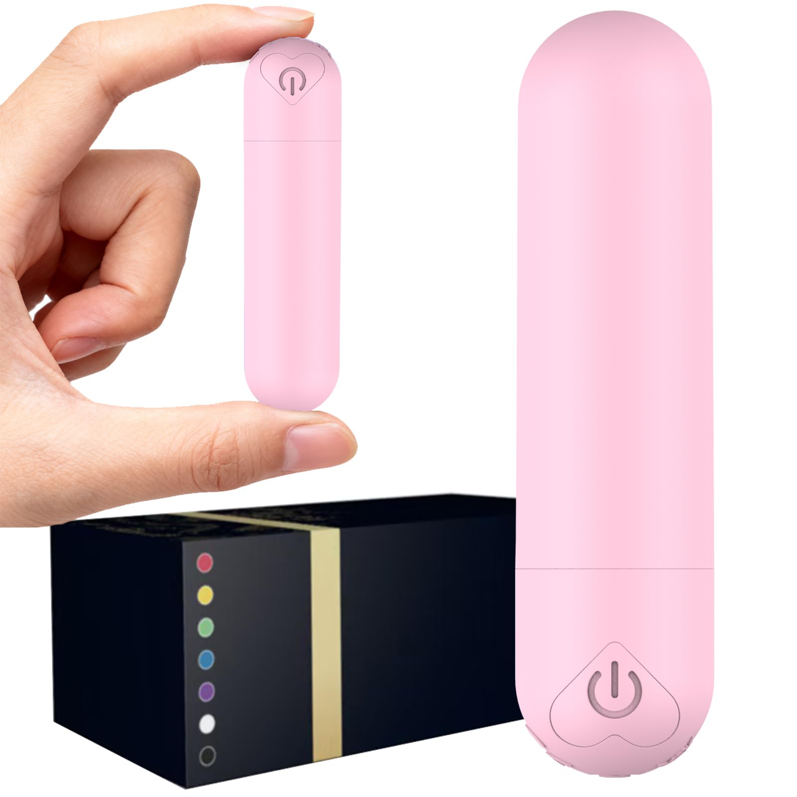 Mini Handheld Electric Back Massager Waterproof Quite Massager, Portable Massager for Back Neck Shoulder Body,Pink