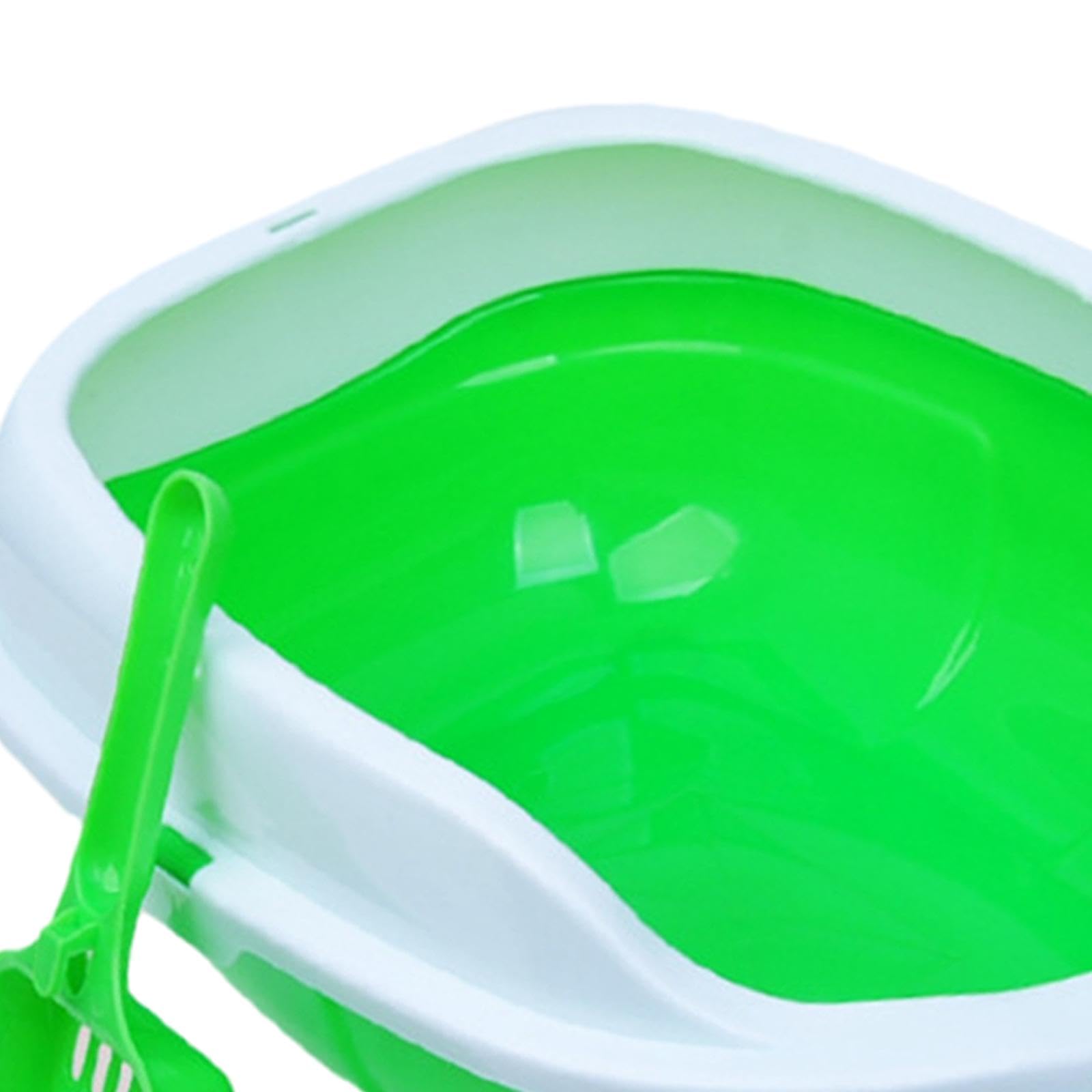 Lettaia, Toilette for gatti con coperchio aperto, lettiera for(Green)
