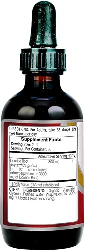 Laboratorio - Raíz de regaliz, extracto puro de raíz de regaliz, ultra alta absorción, sin alcohol.