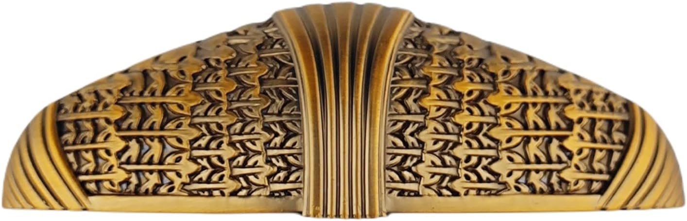 2.5" Cup Drawer Pull Handles Cabinet Door Handles Dresser Pulls Antique Gold Brass 2 1/2" 64 mm Centers (10,4.5" Holes Center to Center)