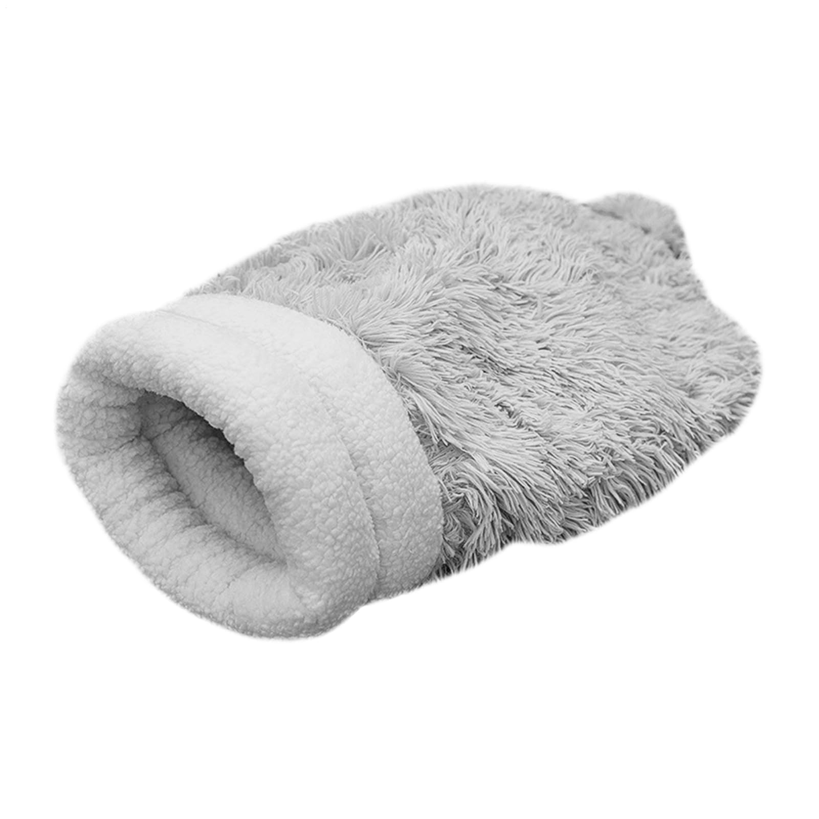 Sac de couchage pour chat anti-froid lit semi-fermé en peluche automne