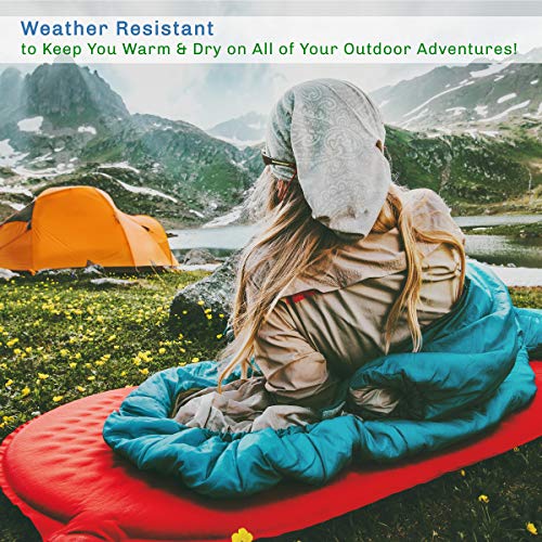 XL Sleeping Bag - 32F Comfort Rated 3-Season Envelope-Style Sleep Bag with Hood for Backpacking, Hiking, and Camping by Wakeman - Image 6