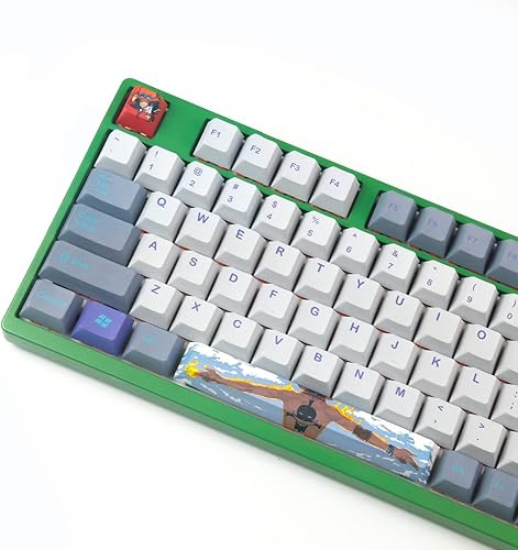 Miniatura 2 de Juego de 2 teclas, teclas de barra espaciadora de 6.25U y tecla ESC, 5 lados subtitulados PBT Cherry Profile DIY Keycaps para teclados mecánicos