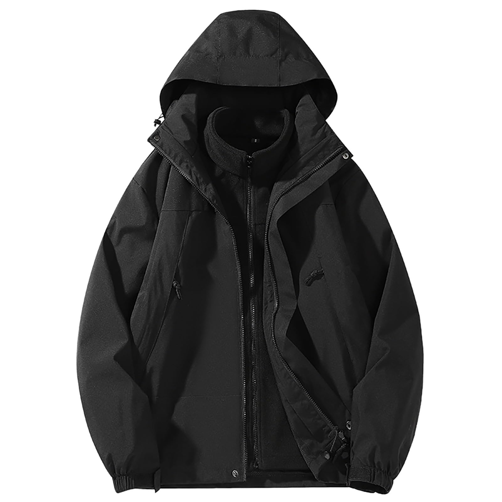 Générique Manteau Homme Veste De Travail Manteaux Automne Hiver Chaud Blouson Moto Polaire Zippé D'hiver Blousons Chaude Aviateur Parka Vestes Sport Doudoune Running Randonnée Jacket Vetement