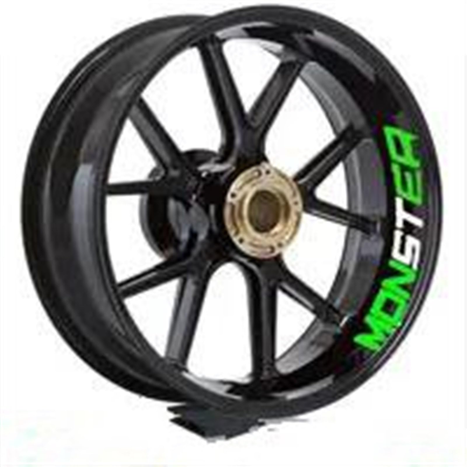 Motorcycle Rim Set Wheel Sticker Reflective Waterproof for Ducati for Monster 695 696 796 1100 1100S 797 821 795(Color7)