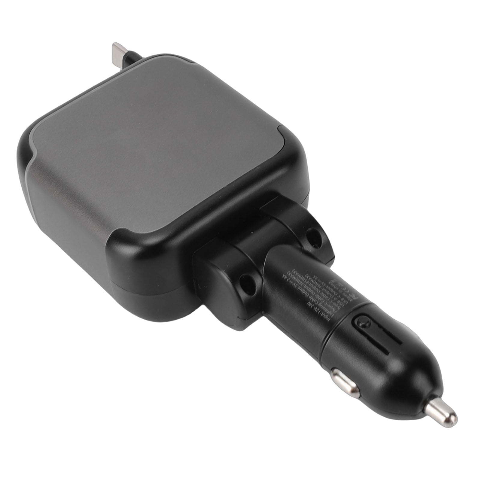 Caricatore per Auto Retrattile, Adattatore per Auto USB C 4 in 1 137 W a Ricarica Rapida QC 36 W PD 65 Display LED per Telefoni, Tablet, Laptop, Illuminazione Ambientale