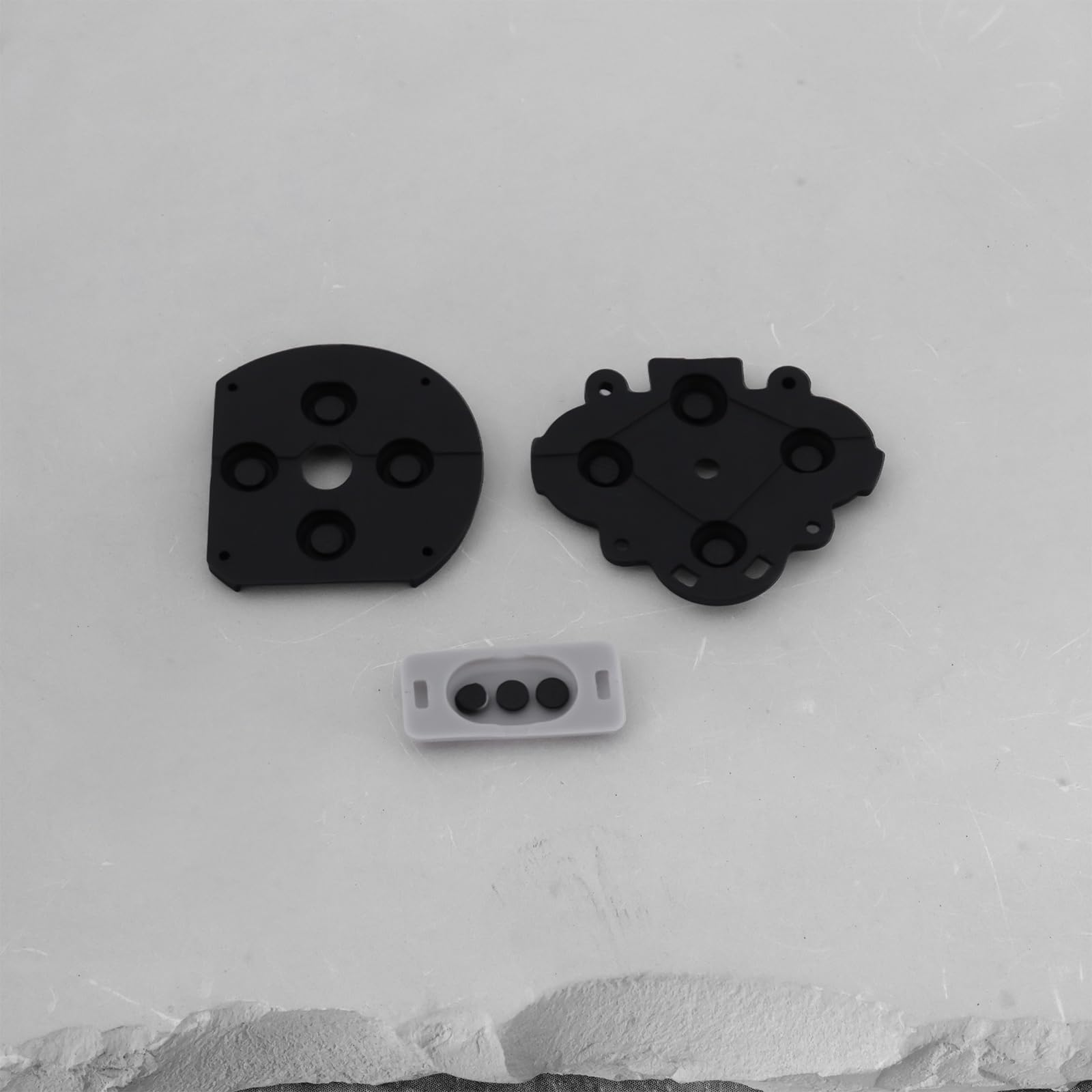 ECSiNG Lot de 2 Boutons de Direction en Caoutchouc Coussinets Conducteurs Colle Conductrice Compatible avec Sony PSP 1000