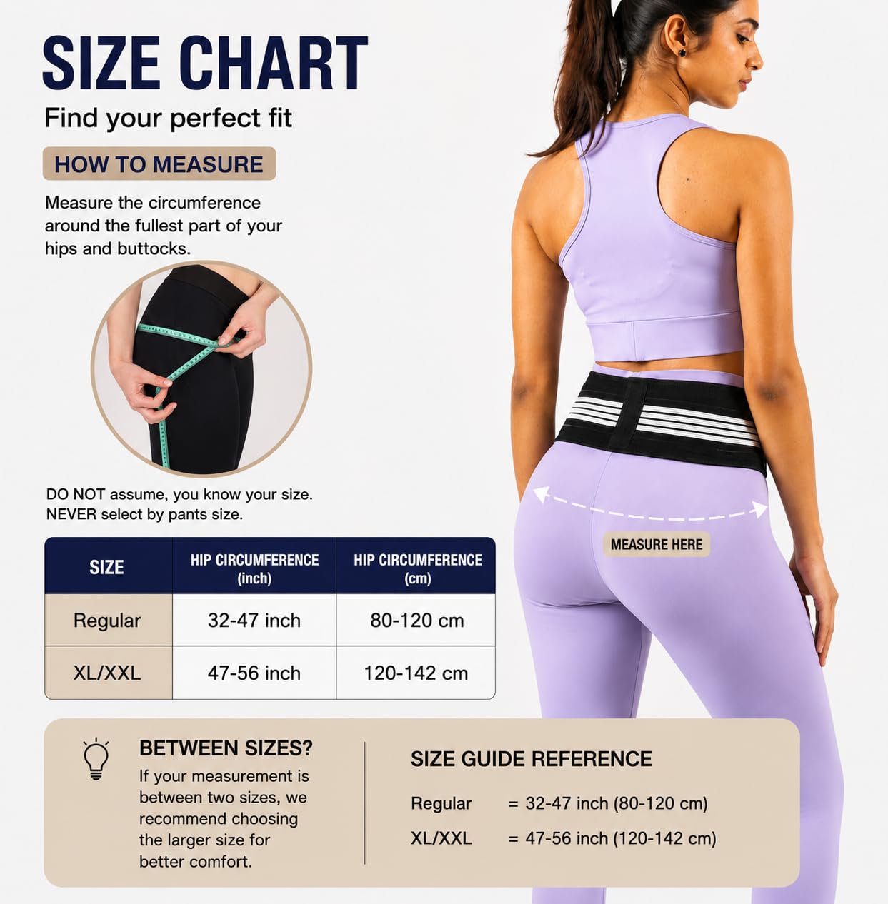 Wonder Care Ceinture de soutien pelvienne pour articulation sacro-iliaque - Soulagement douleurs lombaires sciatique