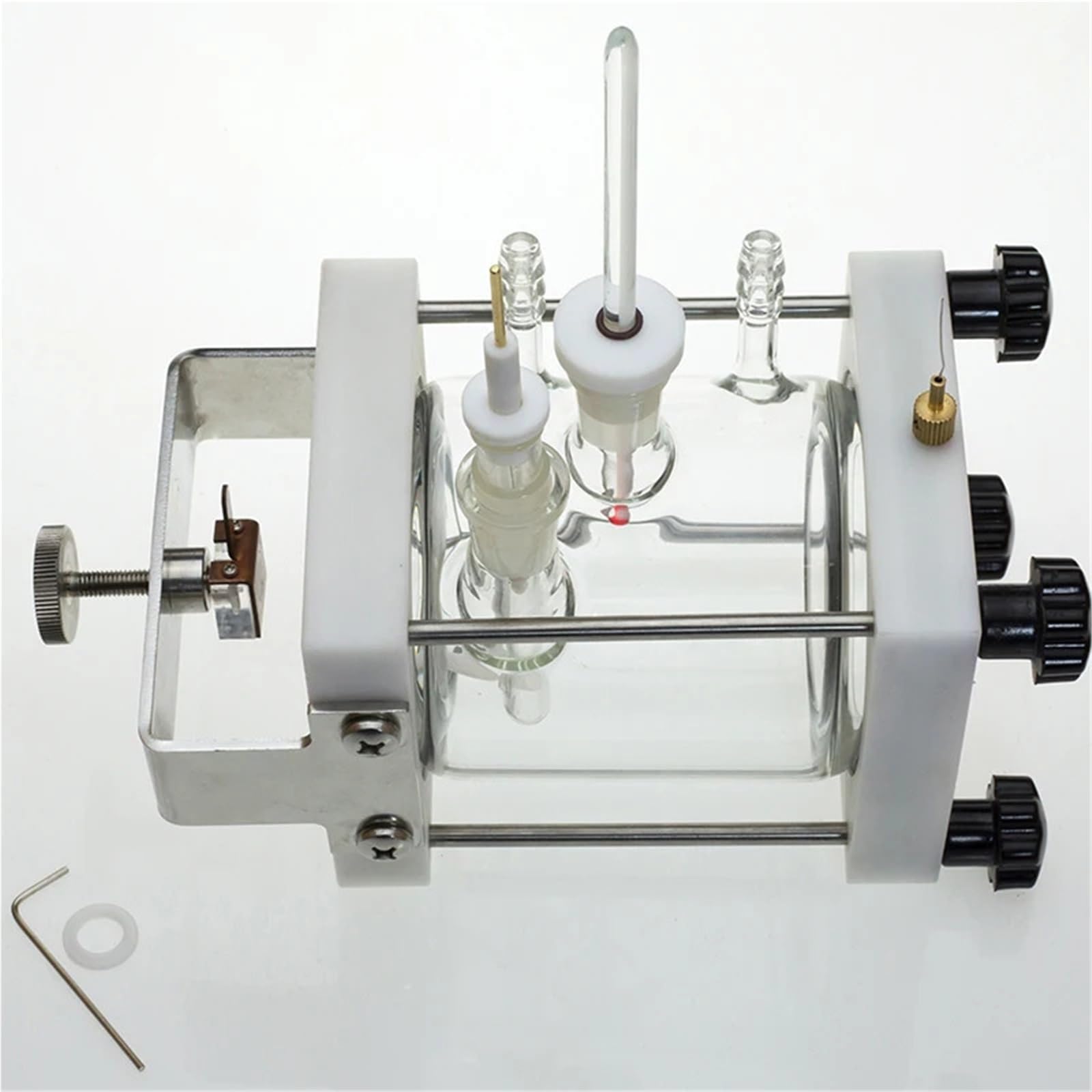Celda Electrolítica De Corrosión Placa Plana Con Control Temperatura Baño Agua Capa Simple Y Doble | F030