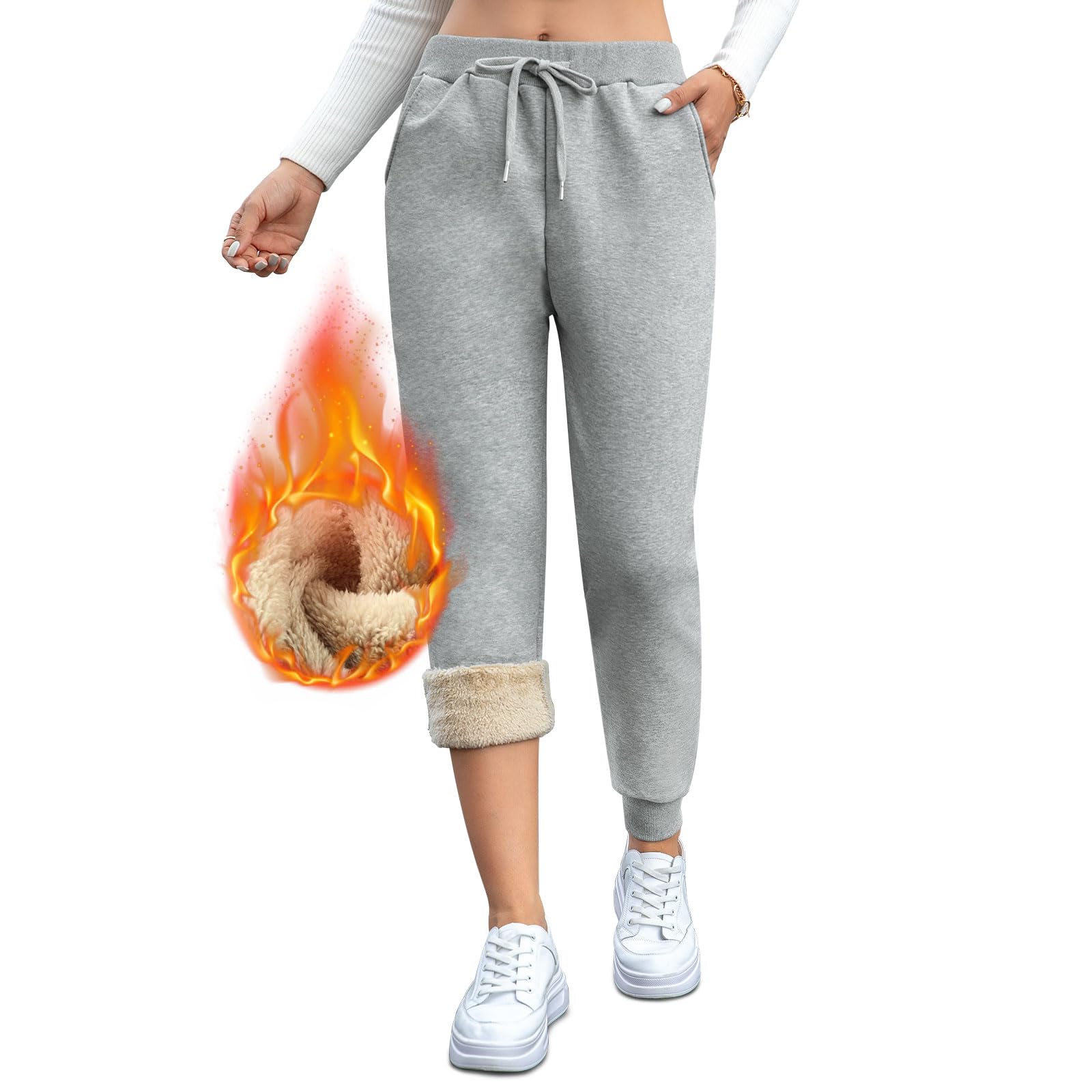 Cocoarm Pantaloni Cargo da Donna Pantaloni Sportivi a Vita Alta