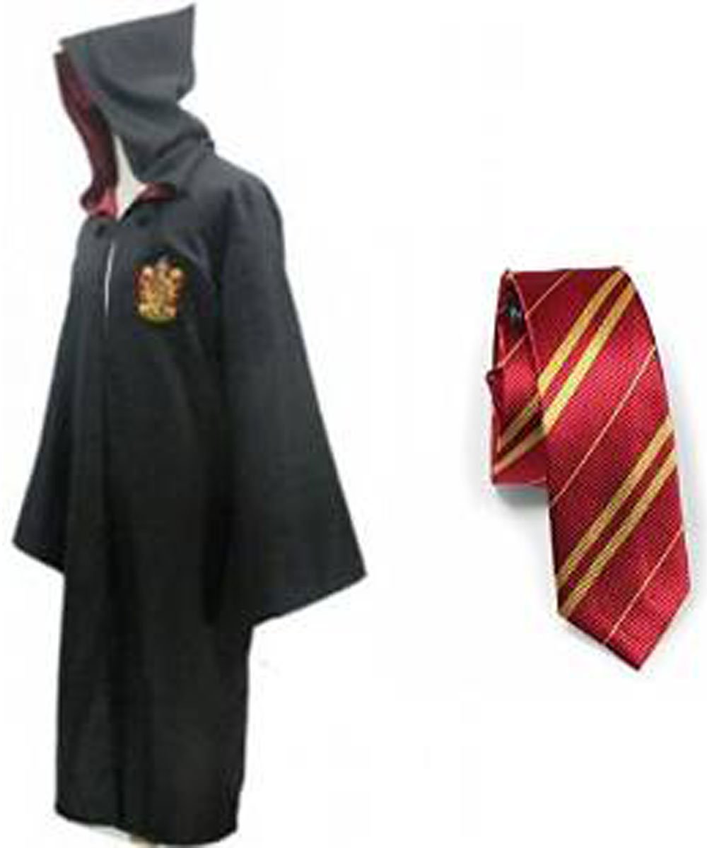 Harry Potter Jugend/Erwachsene Robe Gryffindor Kostüm Party Cosplay SM XL - Schwarz - M