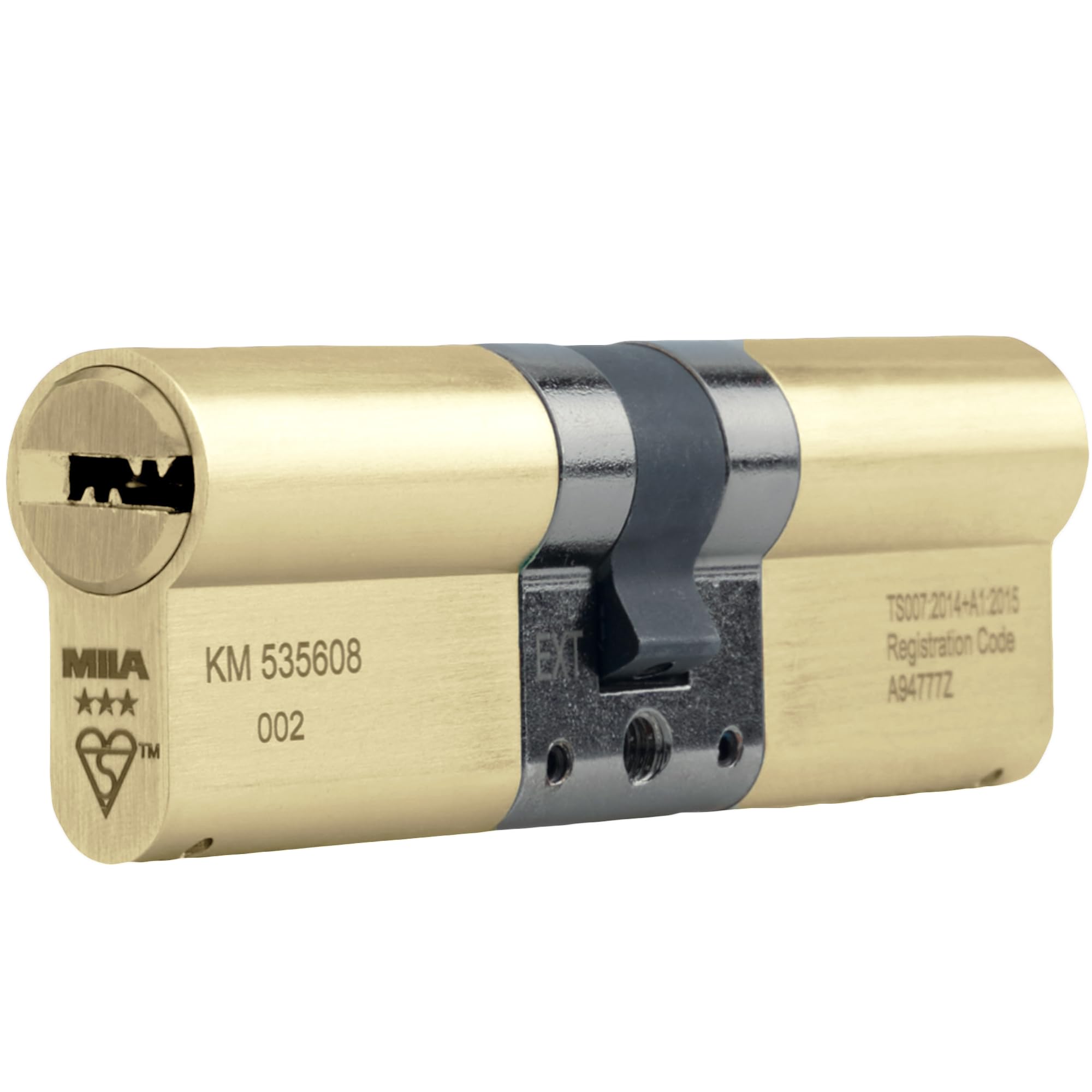 Cilindro europeo a 3 stelle in ottone anti scatto ad alta sicurezza in uPVC serratura TS007:2014 (127,2 cm/40 ext)