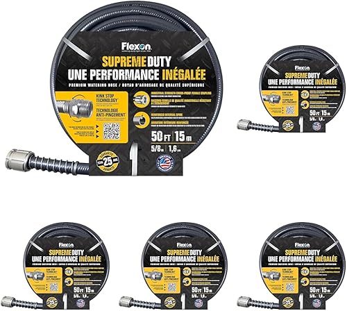 Miniatura 5 de Flexon SD58100 Supreme Duty Manguera de jardín, color negro