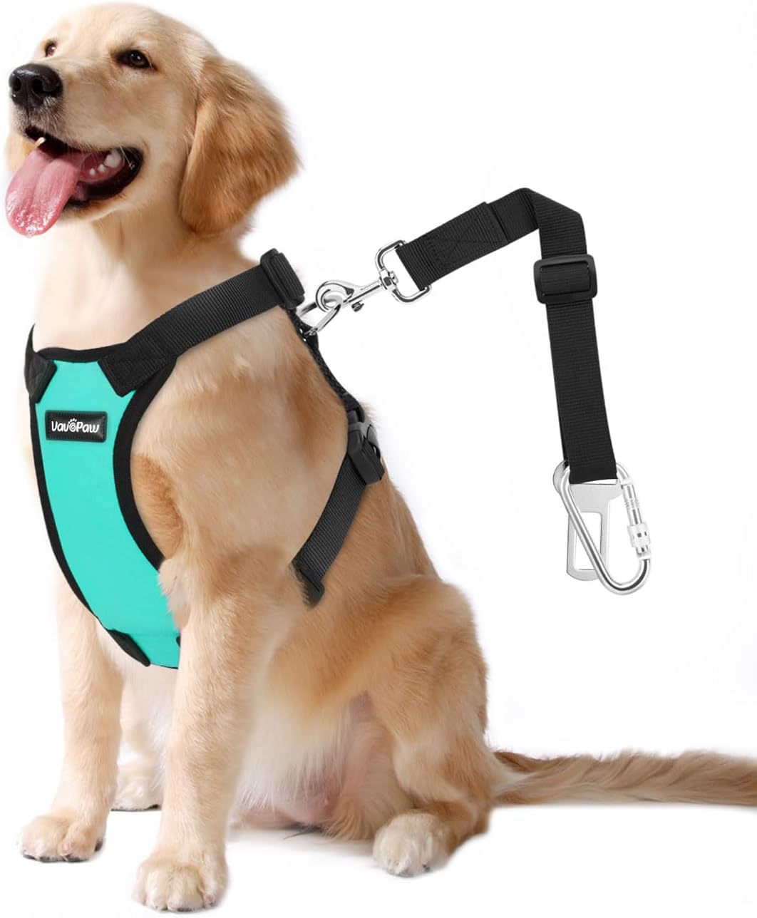 Dog Seat Belt, Safety Vest Dog Car Harness with Adjustable Buckle Dog Seat Belt for Vehicle Nylon Pet Safety Seat Belts Heavy Duty(XXL, Blue) Blue XXL (Chest: 30.7-51.2", Neck: 16.1-26.4")