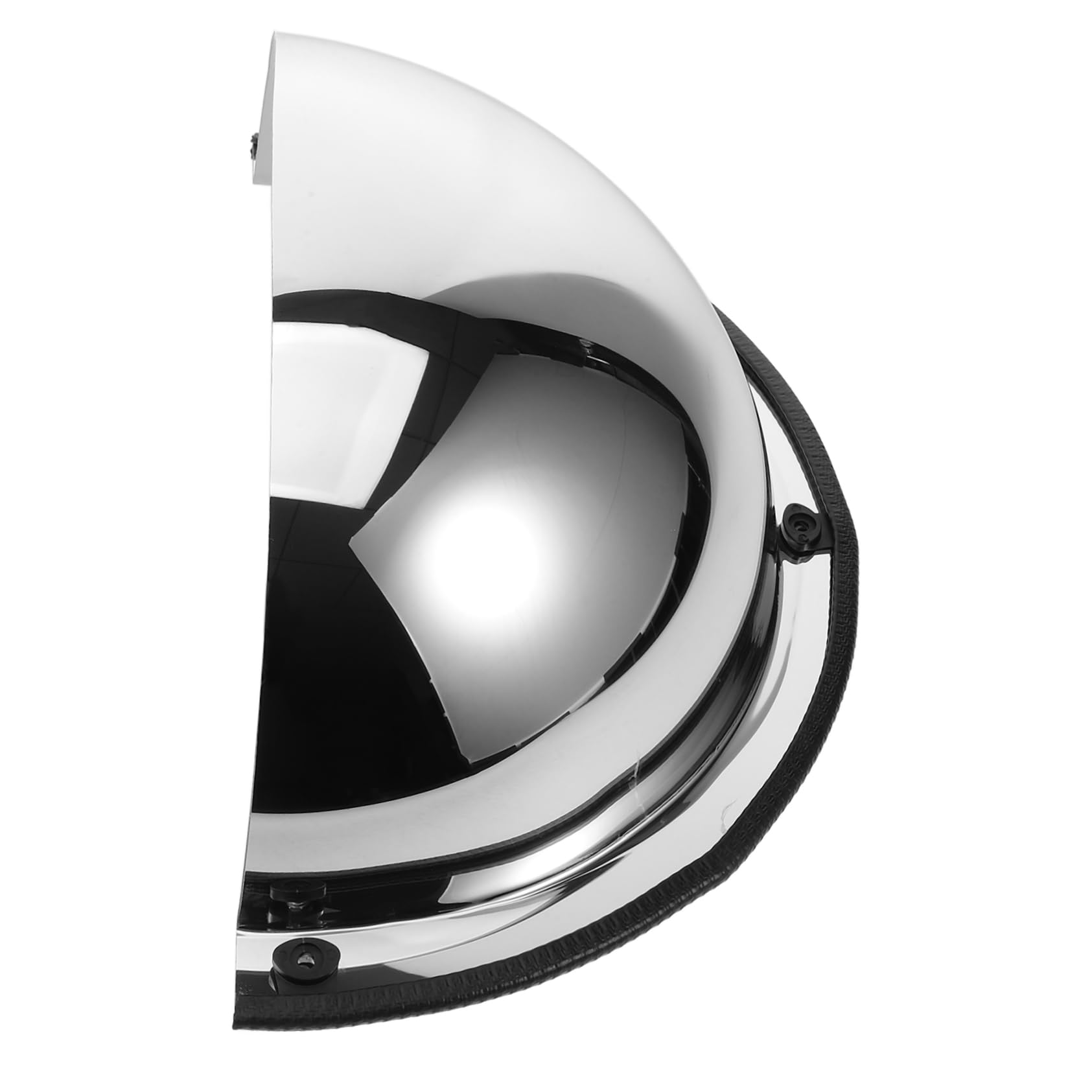 Specchio Convesso 180° di Sicurezza in Acrilico e Ferro 16cm | Filettatura M4, Colore Argento, per Garage e Supermercati, Copertura Ampia