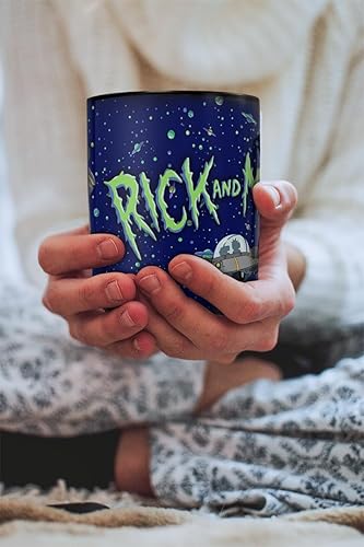 Miniatura 6 de Morphing Mugs Rick and Morty - Trippy Space Cruiser - Una taza sensible al calor de 16 onzas - Imagen completa revelada cuando se agrega líquido