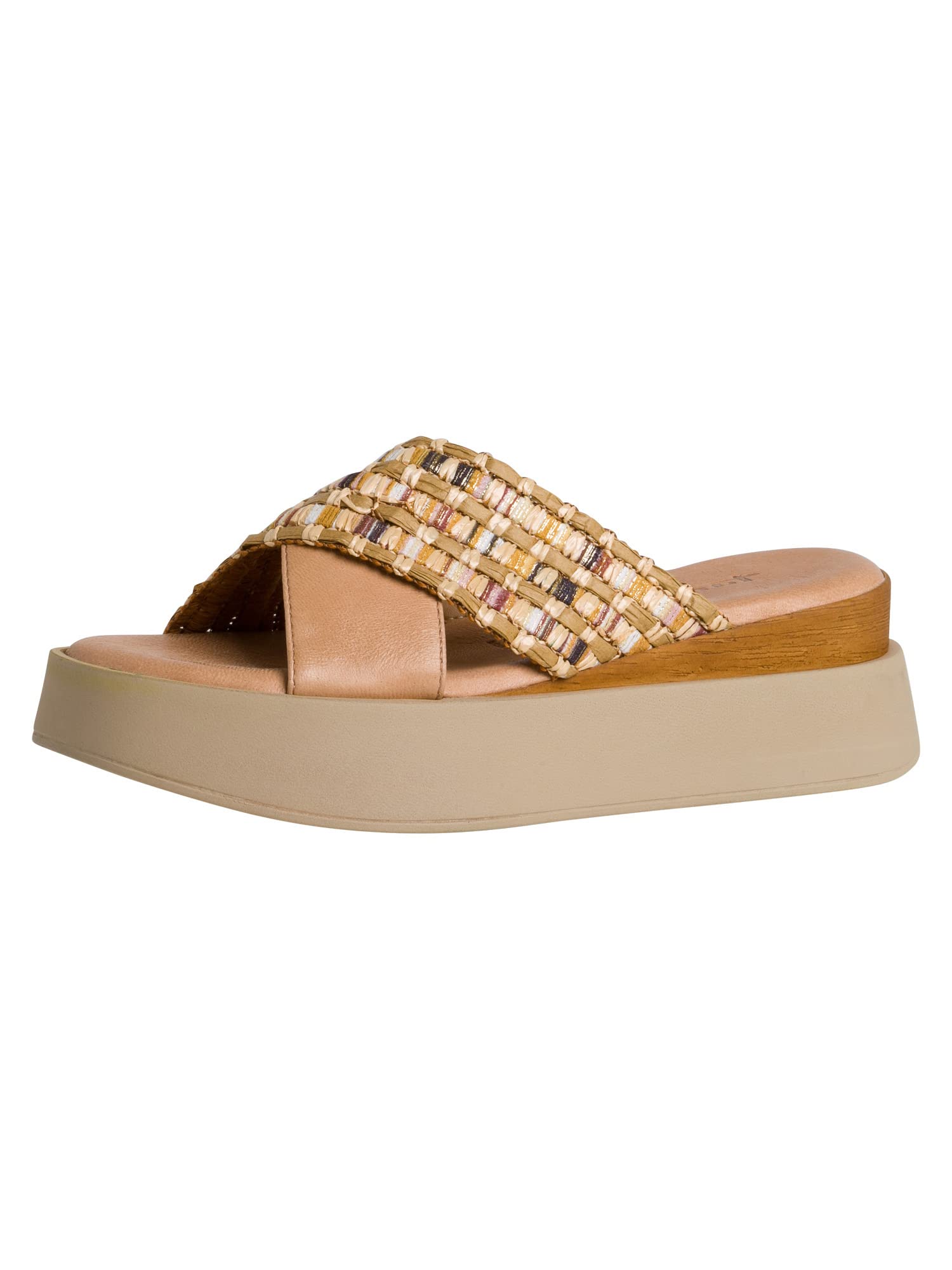 Tamaris Damen Damen 1-1-27216-28 319 40, Heeled Sandal, CARAMEL COMB,