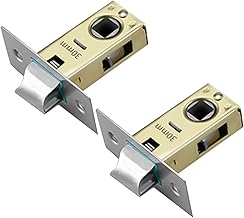 MACHSWON 2 Pcs 30mm Flat Tubular Mortice Latch Stainless Steel Door Latch Sprung Lever Door Handles