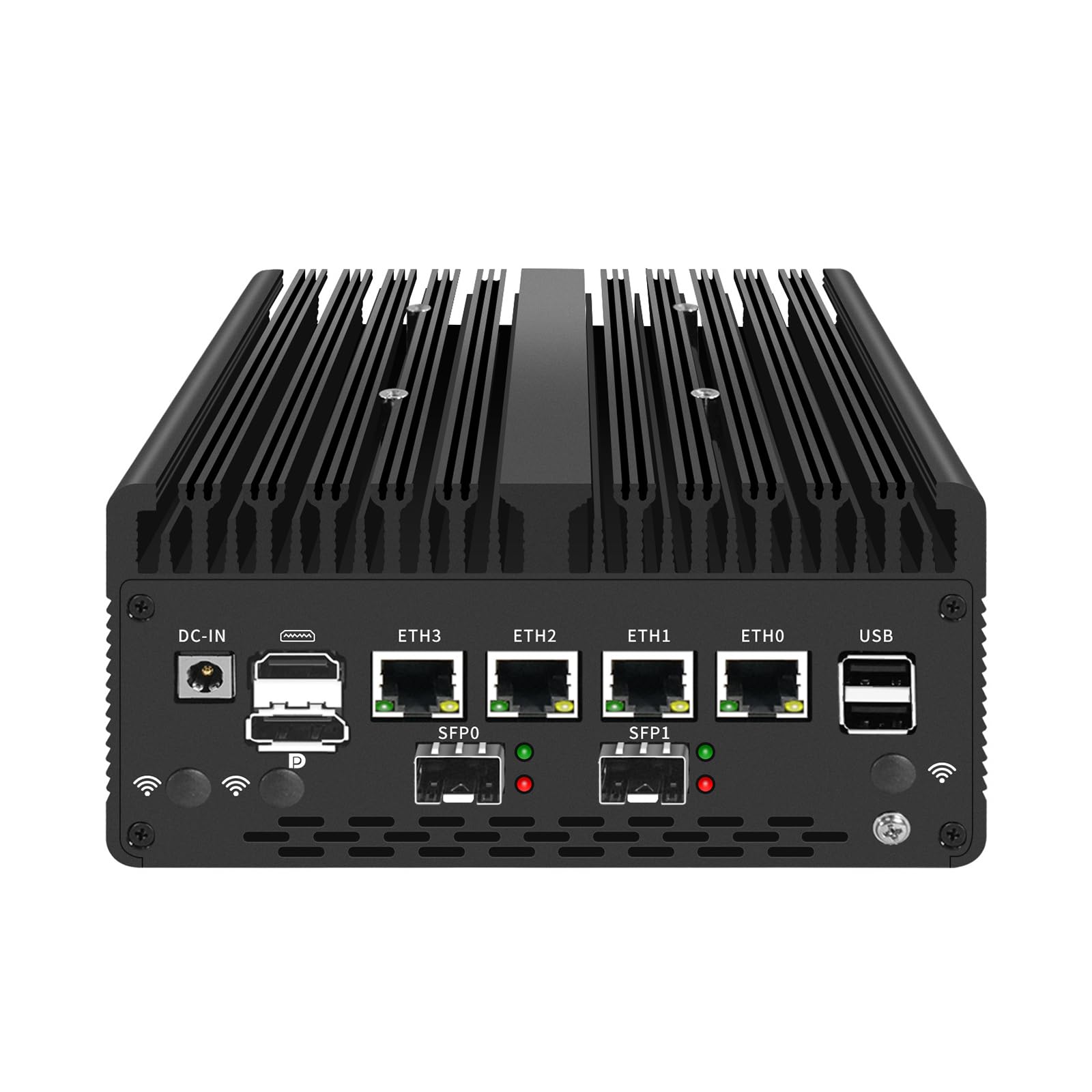 Micro Firewall Appliance Mini PC Pentium Gold 8505 2 x 10GbE SFP+ RN06 PFSense OPNsense VPN Router PC PCIE x8 for PCIE 3.0 x4 4 x 2.5GbE LAN 8G RAM 256G SSD