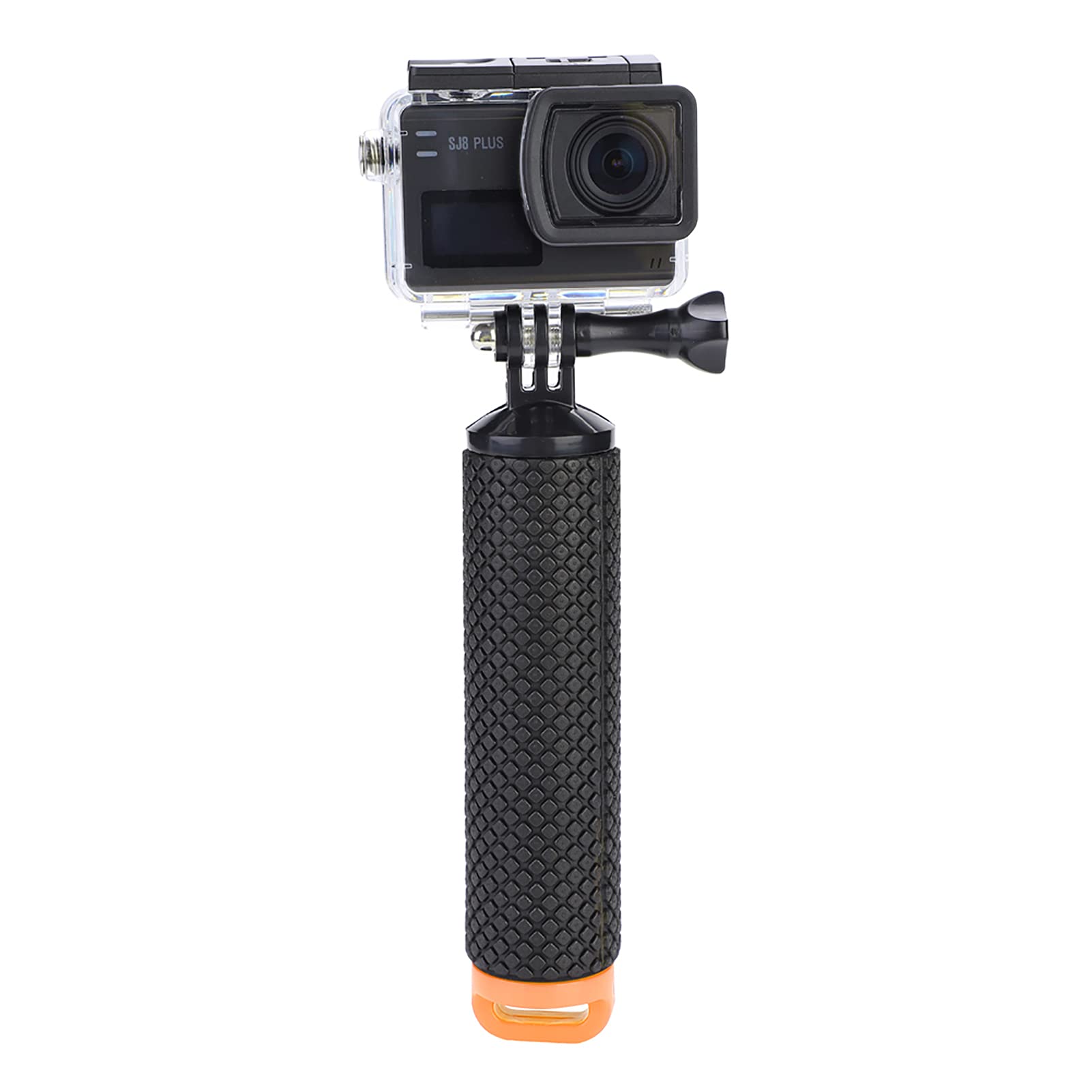 BTSEURY Anti Slip Floating Bobber Stick with Floaty Hand Grip Monopod Ideal for, Xiaomi Yi Perfect Action Camera Diving Accessory (Orange)