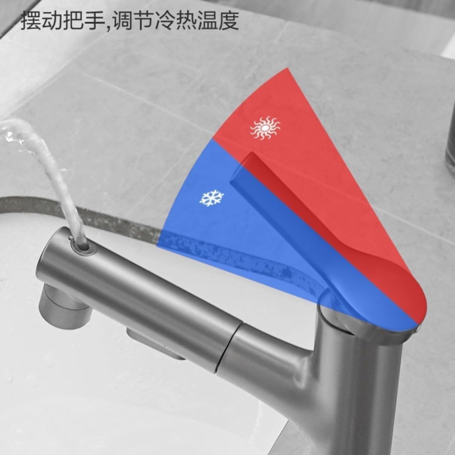 洗面蛇口 噴水機能付き 浴室用水栓 洗髪用 ホース引出し式 シングルレバー混合栓 出水