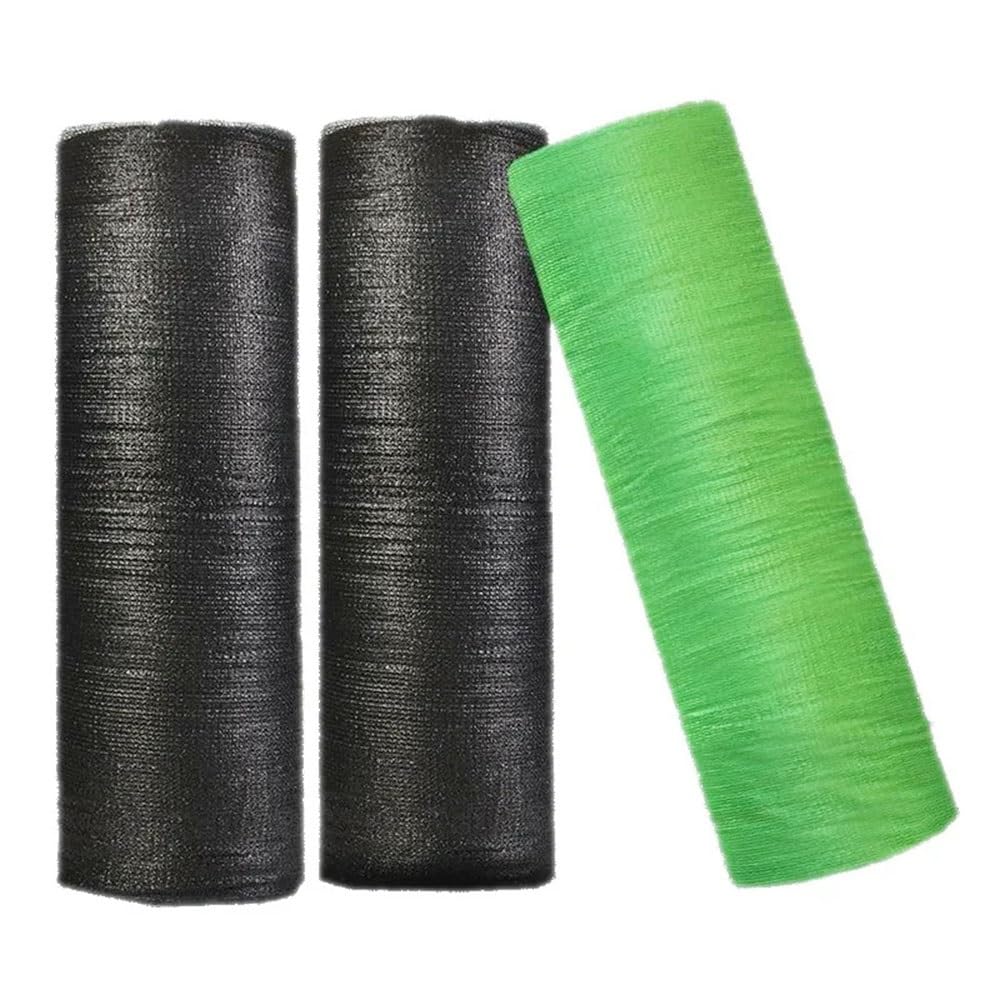 Rollo de malla negra de polietileno de alta densidad para sombra, 35 ~ 80 %, protección contra rayos UV, para granja, jardín, plantas, cobertura, agricultura, invernadero, malla de sombra (4 pines de